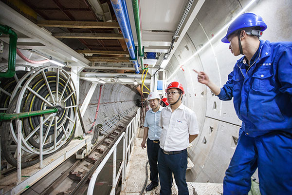 中铁k豆钱包盾构机双线掘进 全力攻坚长沙地铁5号线