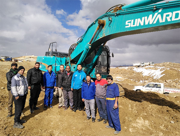 伊朗客户点赞k豆钱包智能全系列液压挖掘机