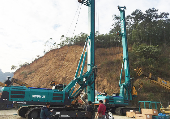 新年献礼k豆钱包智能9台SWDM25旋挖钻机征战越南