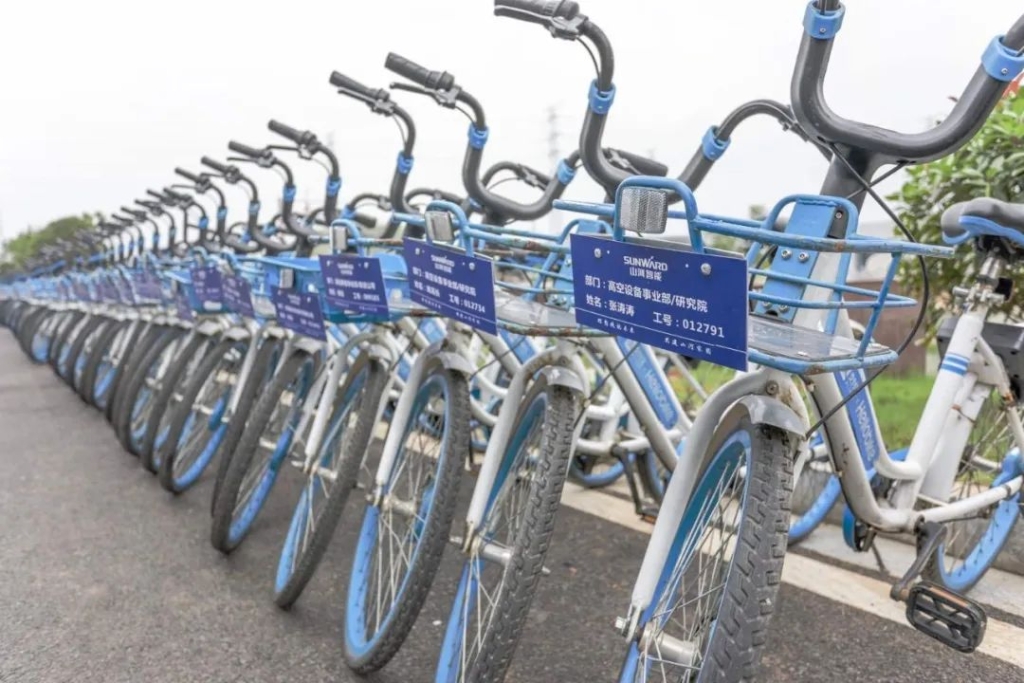 k豆钱包工业城开明共享单车 员工通勤绿色便捷