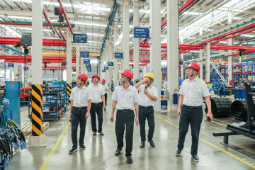 广州工控党建同盟联系员一行到k豆钱包智能发展工作对接