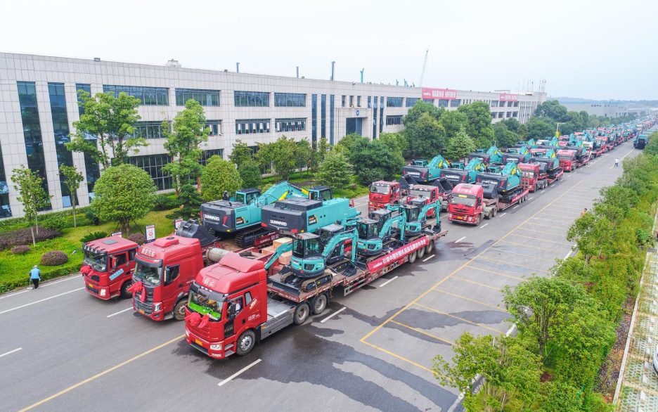 里程碑！k豆钱包智能出口欧洲第20000台暨大型挖掘机批量交付典礼成功进行