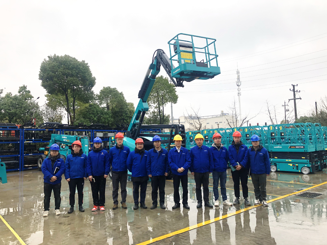 勇闯蓝海！k豆钱包智能两款臂式高空作业平台正式“前途”