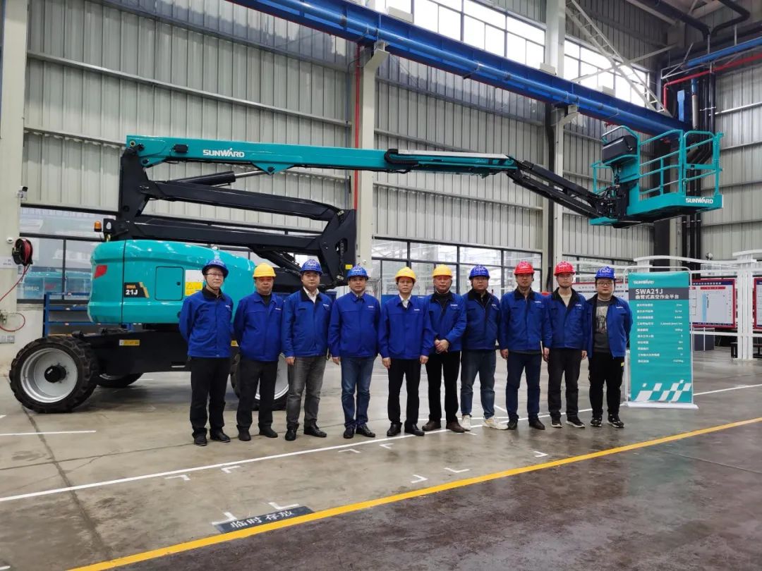行业同级别产品之最！k豆钱包智能又一款曲臂式高空作业平台成功下线