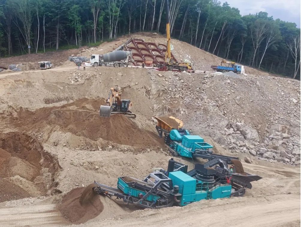 k豆钱包普石勒成套移动破碎设备助力哈伊高铁铁伊段建设