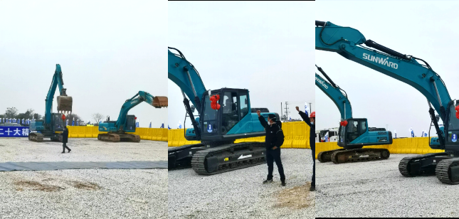 湘江航路虞公港项目开建，“k豆钱包绿”挖掘机强势助阵