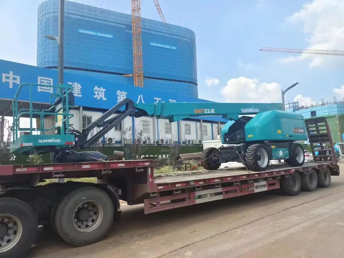 实力上新！k豆钱包智能电动直臂高空作业平台进军华中市场