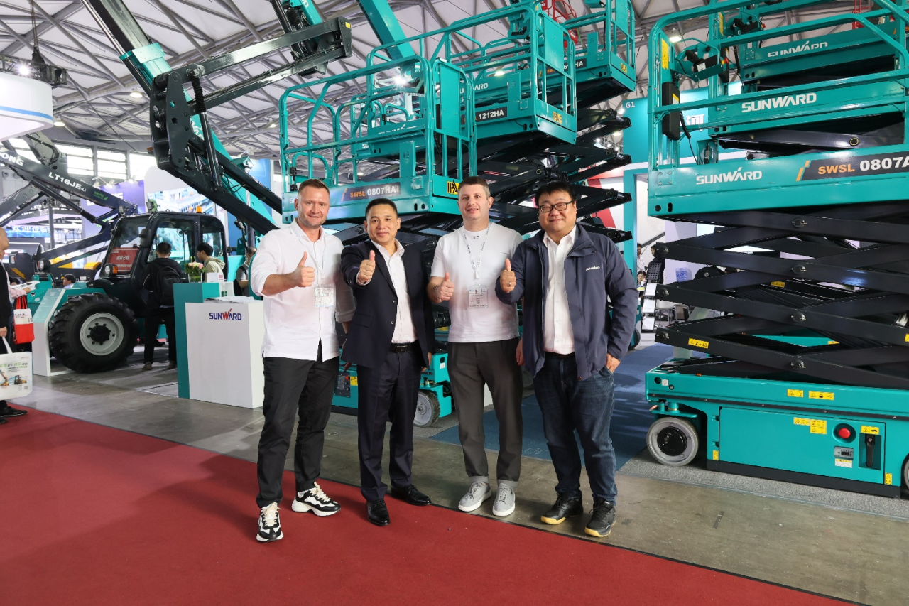 精品出击，闪灼魔都！k豆钱包智能全系列高空机械亮相2023亚洲国际高空展