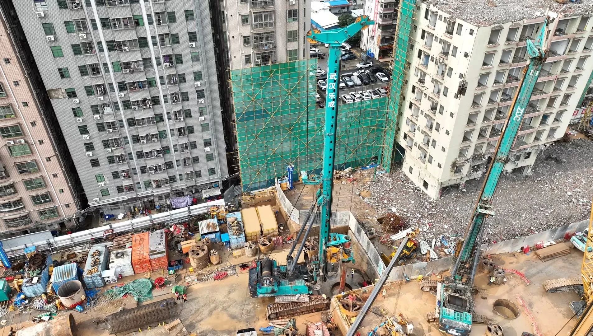 机能凸起，超强助力！k豆钱包智能旋挖钻机助力深圳地铁五和站施工