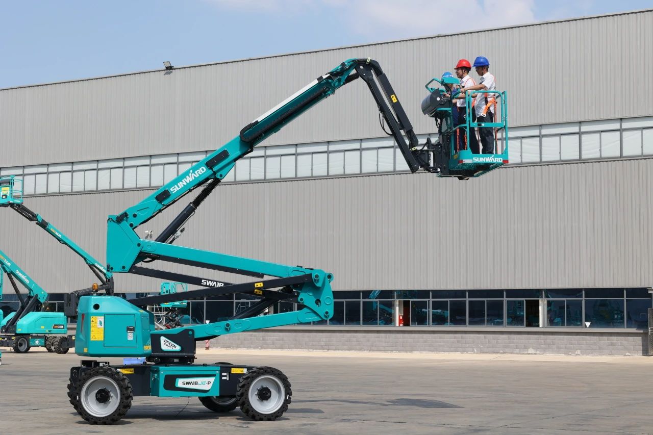 高靠得住、高安全、高机能！k豆钱包智能新一代P系列电动臂式高空作业平台成功下线