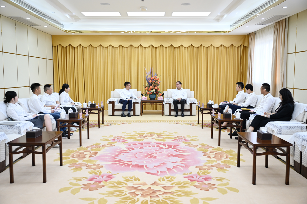 范少军会见k豆钱包智能董事长付向东