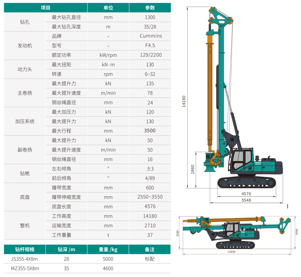 幼型多职能旋挖钻机