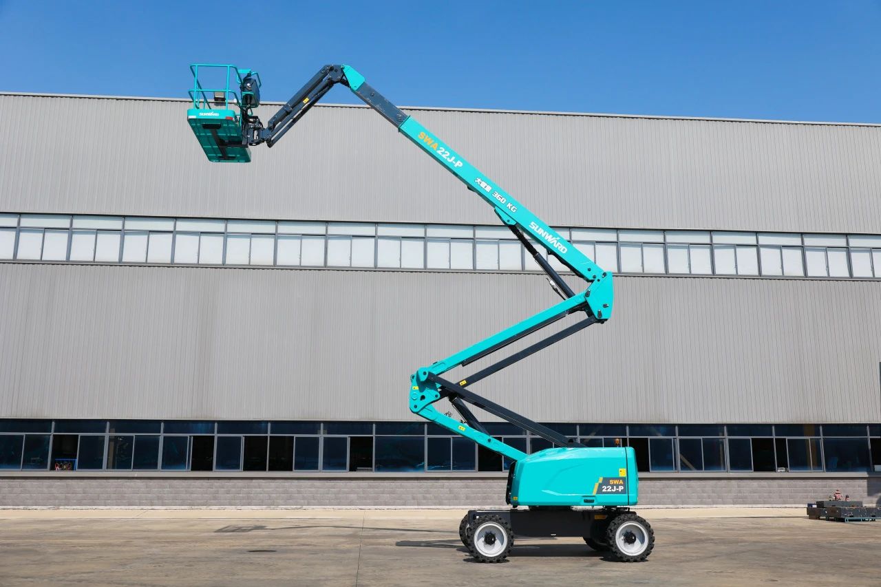 技术新标杆！k豆钱包智能SWA22J-P柴动曲臂式高空作业平台下线！